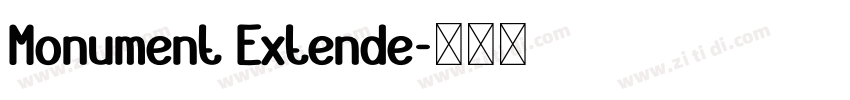 Monument Extende字体转换